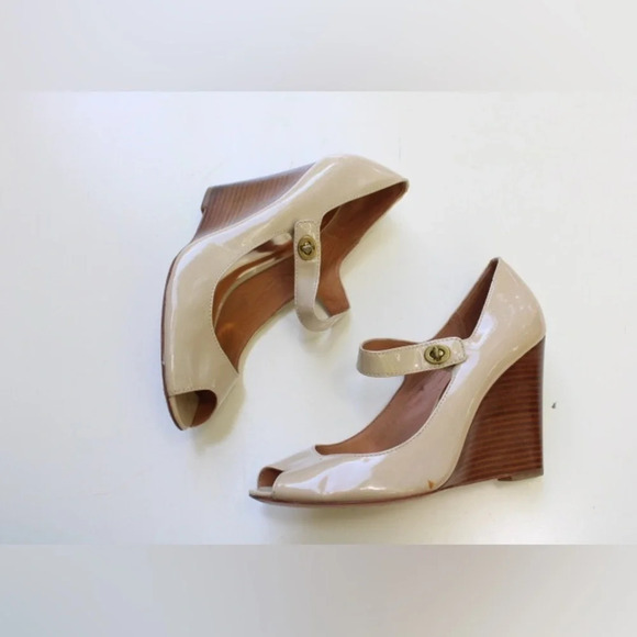 Coach Lessa peep toe wedges - Picture 11 of 13